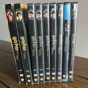 Harry Potter Complete Series 1-7 Film Collection Set (DVD) Lot Of 8 Movies